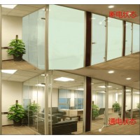 展厅办公室智能投影通电玻璃 厂家直销电控雾化调光隔断玻璃