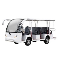 悍逸8座封闭电动观光车 旅游景区景点代步游览车品牌厂家