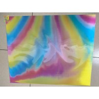 耐60度水洗七彩硅胶刻字 幻彩硅胶刻字膜  硅胶彩虹刻字膜 硅胶热转印段彩刻字膜 五彩硅胶热刻字膜