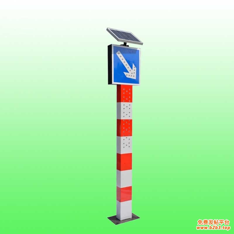 太阳能右侧行驶警示柱