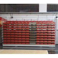 江西电动伸缩看台加工厂家~鑫奥体育器材公司定制室外看台座椅