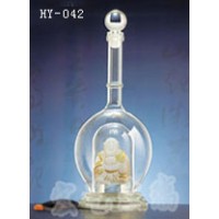 河北工艺酒瓶加工厂家~河间宏艺玻璃制品厂家订做空心造型酒瓶