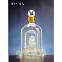 山西手工工艺酒瓶加工企业~宏艺玻璃制品公司厂家订制内画酒瓶