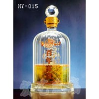 黑龙江工艺玻璃酒瓶制造企业|宏艺玻璃制品公司厂家订做红酒酒瓶
