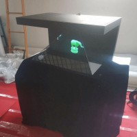 270度全息商场展柜 珠宝首饰多面展示3D全息玻璃金字塔