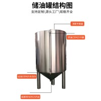 北宁市花生油罐芝麻香油罐花生油储存罐质量超群以质求存材质可靠