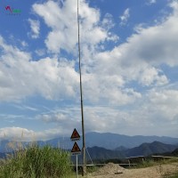 风电场自供电伸缩桅杆 可调节高度避雷针 移动式监控升降杆