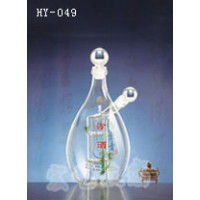 湖南玻璃工艺酒瓶加工企业_宏艺玻璃制品公司厂家供应空心造型酒瓶
