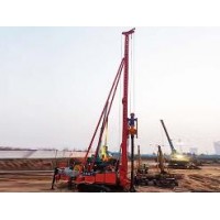 上海长螺旋桩机/河北鼎峰工程机械定制15米长螺旋钻机