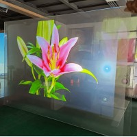 投影膜裸眼3d全息投影 玻璃贴膜橱窗广告展示全息投影设备膜