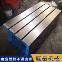 试验台铁地板背部斜筋加固面板足厚