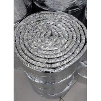 5公分厚硅酸铝覆铝箔纤维毯 复合铝箔封装耐火纤维棉