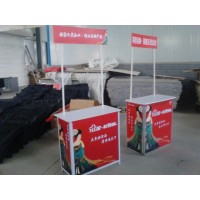 西安折叠促销桌定做 铝合金促销台 试吃桌 招生桌 广告折叠桌 西安仟玺广告