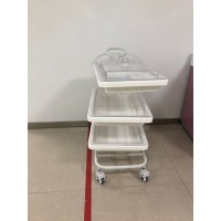 医院专用内镜转运车 胃肠镜腹腔镜转运器械车 防污托盘带透明盖