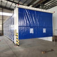 移动伸缩式喷漆房工作原理及应用范围