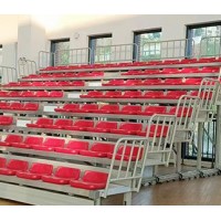 沧州室外观众看台椅定制厂家/鑫奥体育器材生产伸缩看台座椅