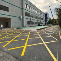 苏州昆山消防标线 苏州周市镇工厂画线 苏州张浦镇行车道线施工