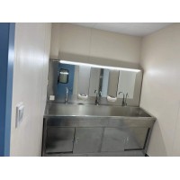 新瑞304不锈钢洗手池三人位医用商用洗手台不锈钢制品