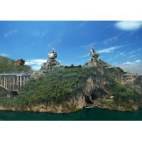新艺标环艺 重庆园林景观设计 四川旅游景区策划 贵州艺术大门设计