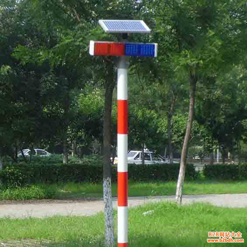 红蓝太阳能警示灯