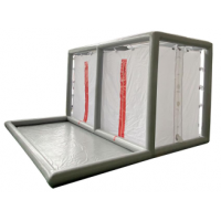 双人洗消帐篷-独立前置洗消池ZP-16S消防人员洗消喷淋系统