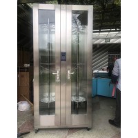 不锈钢内镜储存柜胃肠纤支镜单开双开门挂镜柜配紫外线消毒系统