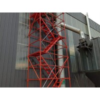 香蕉式安全爬梯报价-「合新建材」施工梯笼/加工棚出售@浙江杭州