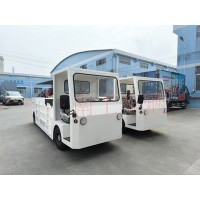 2吨座驾式纯电动平板拖车 电动工具拖车