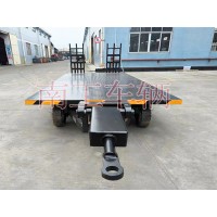 6吨带爬梯移动平板拖车