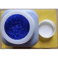 厂家供应50克瓶装蓝色变色硅胶干燥剂电子变压器防潮包