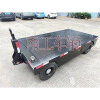 3吨电动手动牵引两用平板拖车 黑色