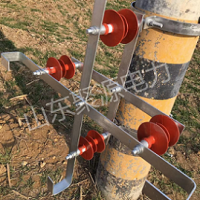 杆用绝缘余缆架构架用绝缘金具热镀锌扁铁余缆架