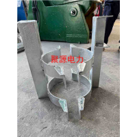 厂家生产热镀锌杆用双顶双抱抱箍顶帽抱箍