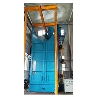 广东吊钩式抛丸机生产|兴泊铸造机械制造吊钩通过式抛丸机