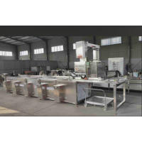 自走链条吊装蒸汽多连锅 蒸汽加热蜂窝卤煮锅